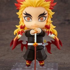 Discount 🎁 GOOD SMILE Kyojuro Rengoku (Re-run) Demon Slayer Nendoroid Figure 🧨